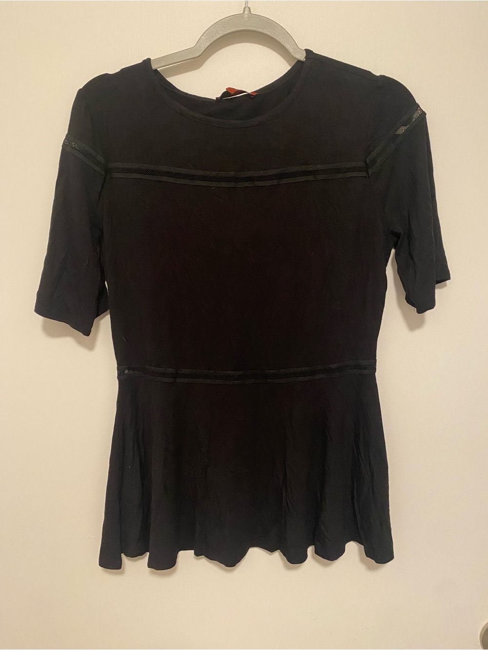 Buckle Black Blouse Medium NWT